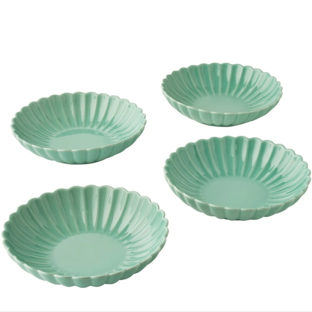❤️ New Pioneer Woman Colette Elegant Mint Green Pasta Bowl Set